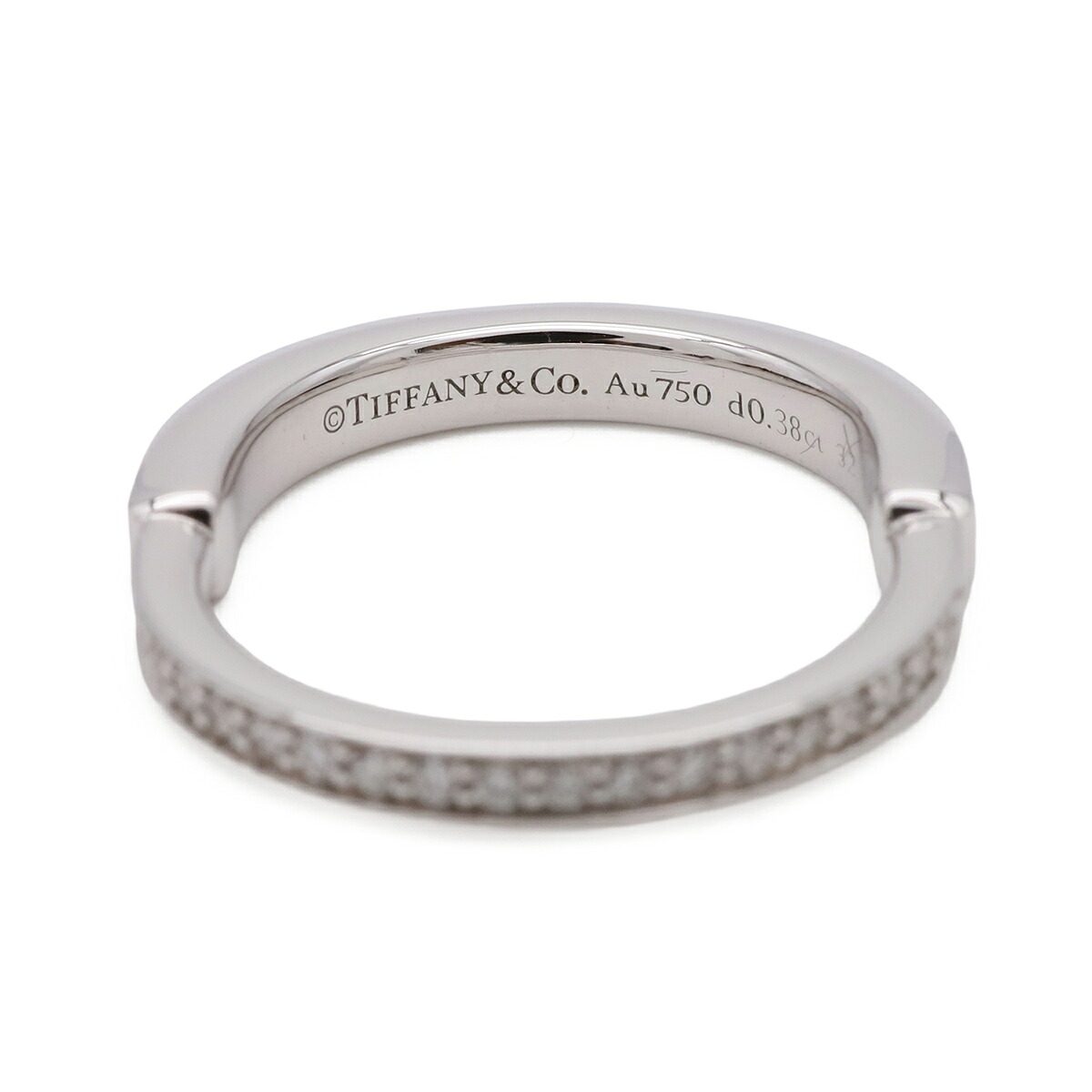 Tiffany & Co. Lock 18K White Gold Diamond Ring – alternate view