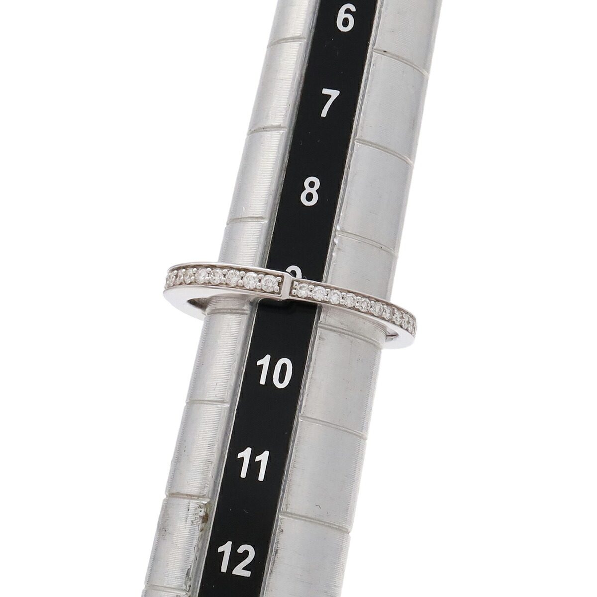 Tiffany & Co. Lock 18K White Gold Diamond Ring – close-up