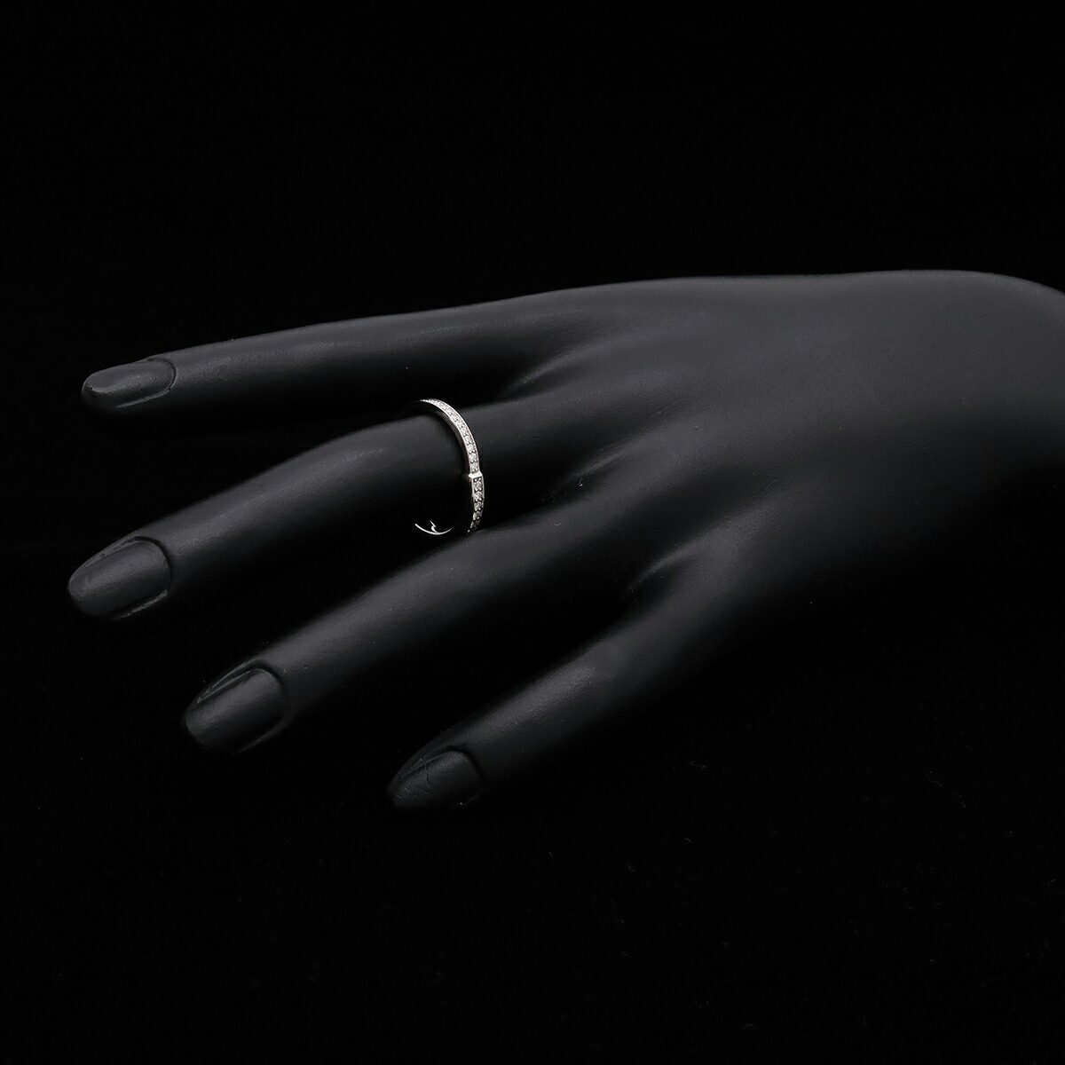 Tiffany & Co. Lock 18K White Gold Diamond Ring – image 8