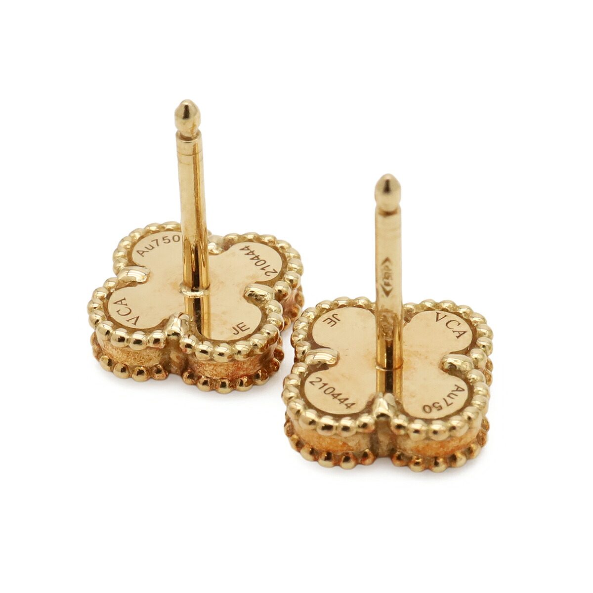 Van Cleef & Arpels Sweet Alhambra 18K Yellow Gold Pearl Earrings – packaging