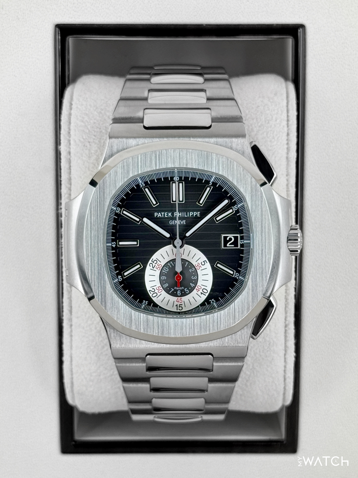 Patek Philippe Nautilus Chrono 40.5mm 5980/1A Stainless Steel Grey Dial – front view