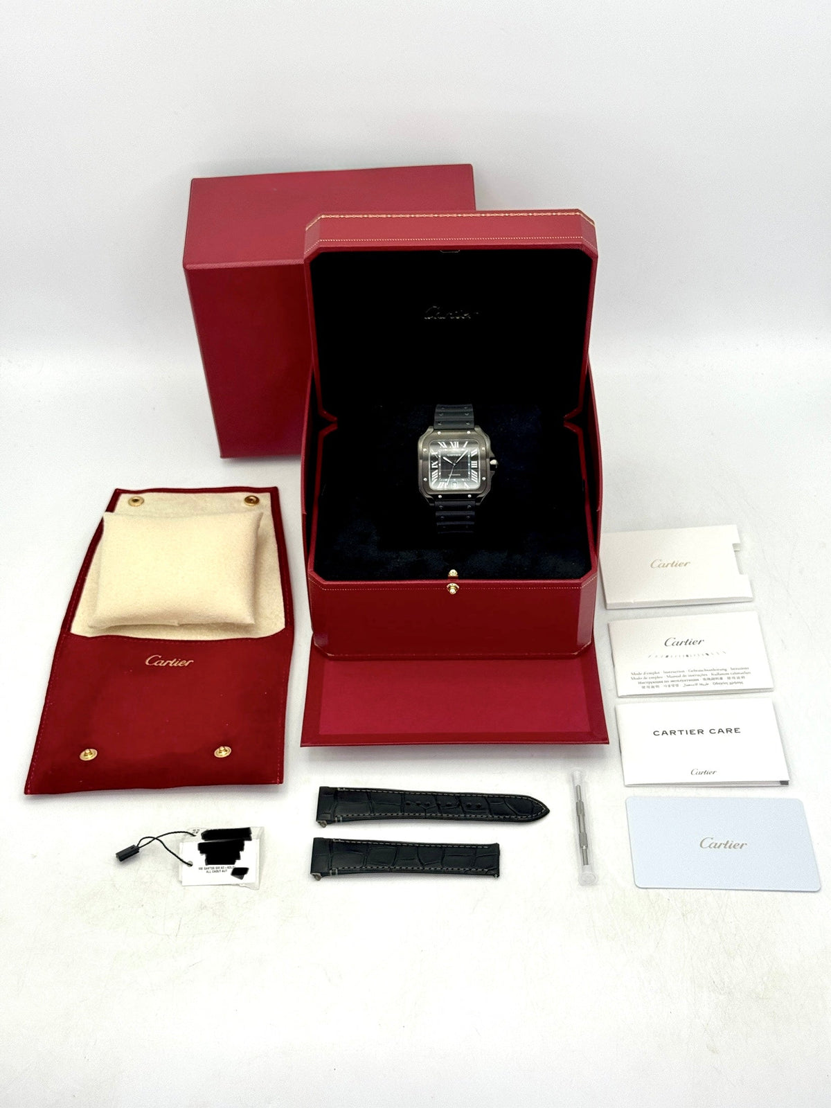 Santos de Cartier 39.8mm WSSA0039 Black Dial – image 8