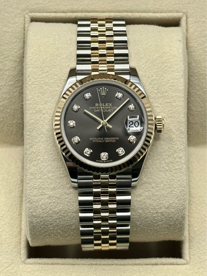 Rolex Datejust 31mm 278273 Two-Tone Rhodium Diamond Dial – front view
