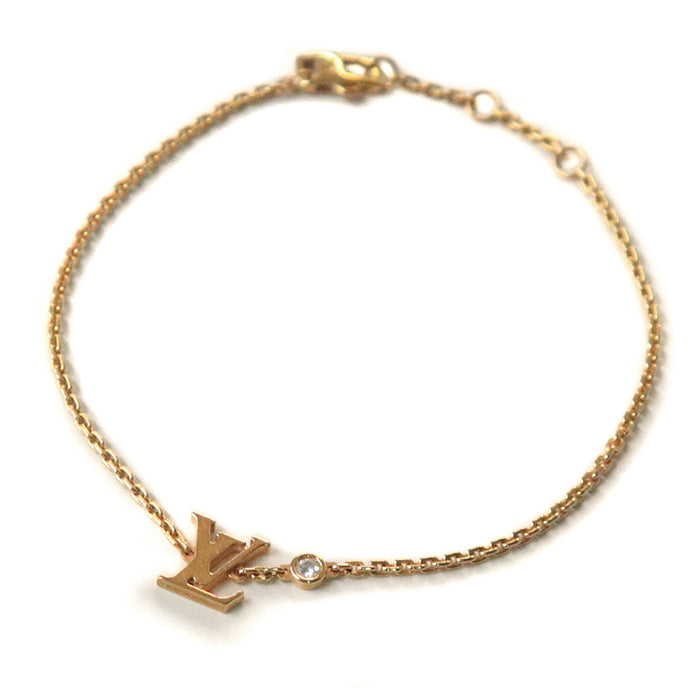 Louis Vuitton Idylle Blossom 18K Yellow Gold Diamond Bracelet – front view