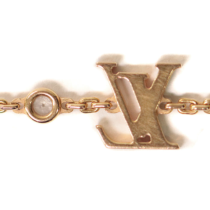 Louis Vuitton Idylle Blossom 18K Yellow Gold Diamond Bracelet – clasp detail