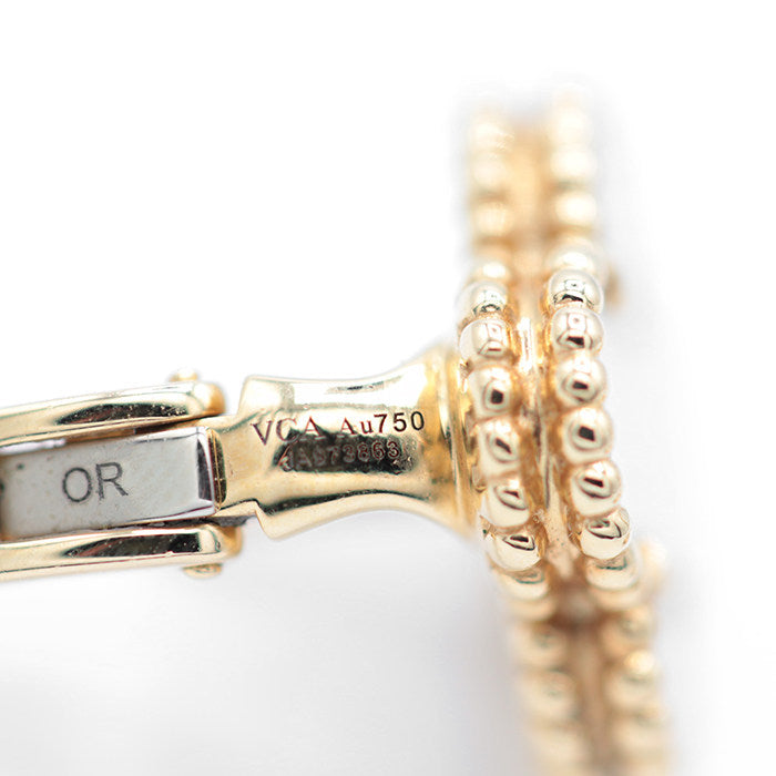 Van Cleef & Arpels Vintage Alhambra Mop 18K Yellow Gold Pearl Earrings – image 10