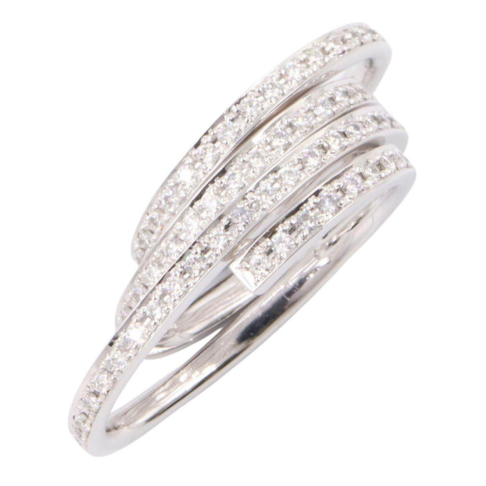 18K White Gold Diamond Pendant – front view