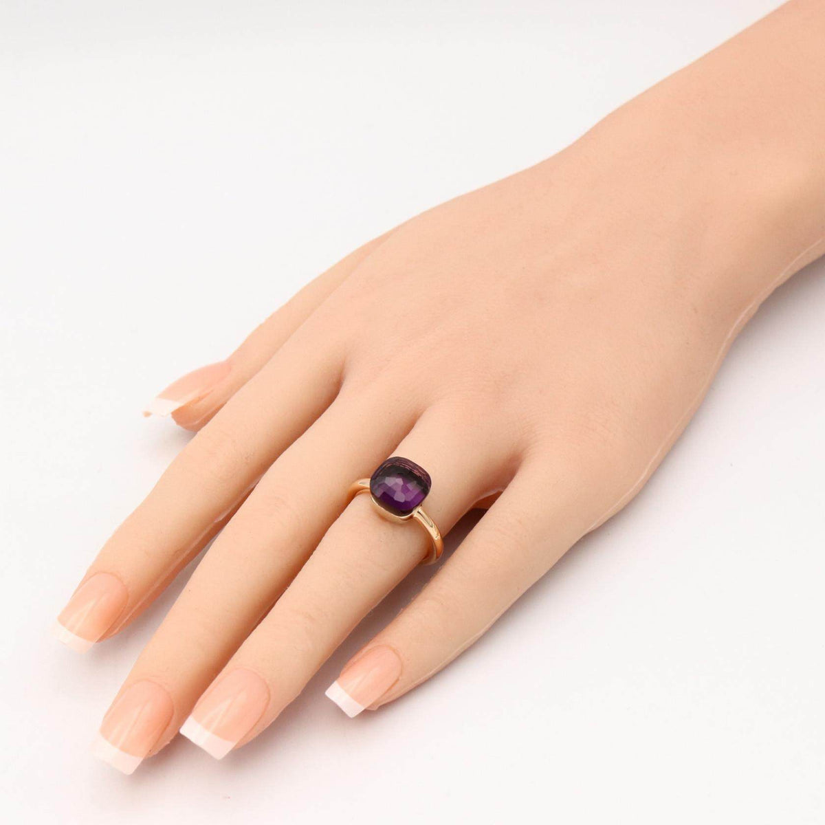 Pomellato Nudo 18K Yellow Gold Amethyst Ring – image 8