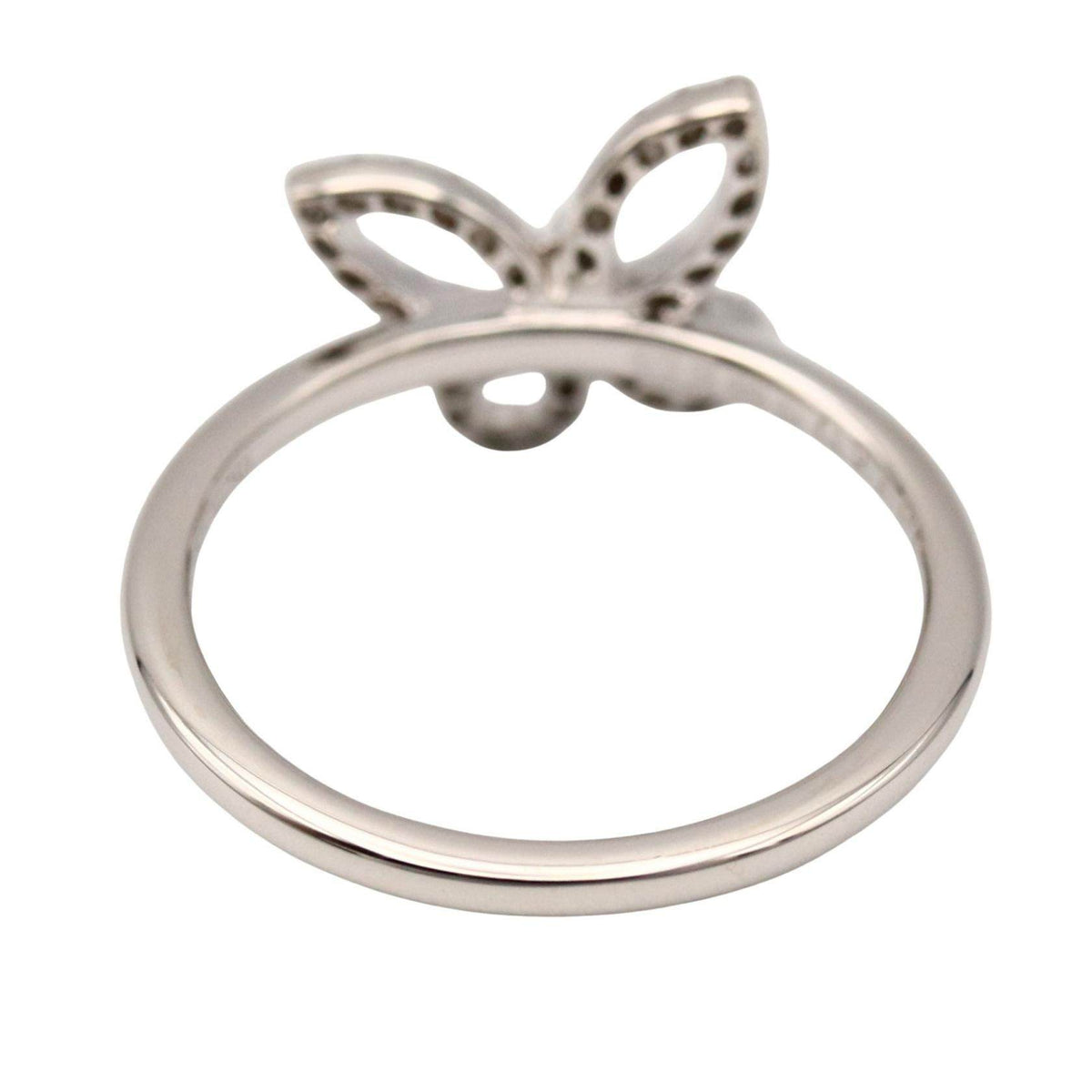 Graff Mini Butterfly 18K White Gold Diamond Ring – top view