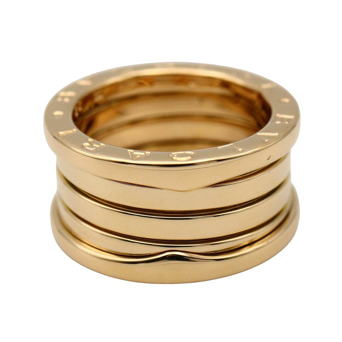 Bulgari B-zero1 4 Band 18K Yellow Gold Ring – top view
