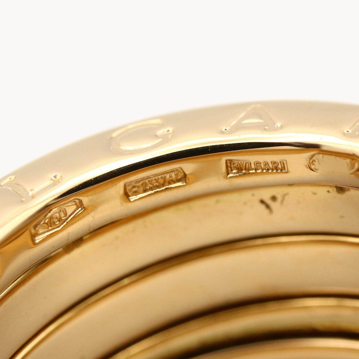 Bulgari B-zero1 4 Band 18K Yellow Gold Ring – inside band