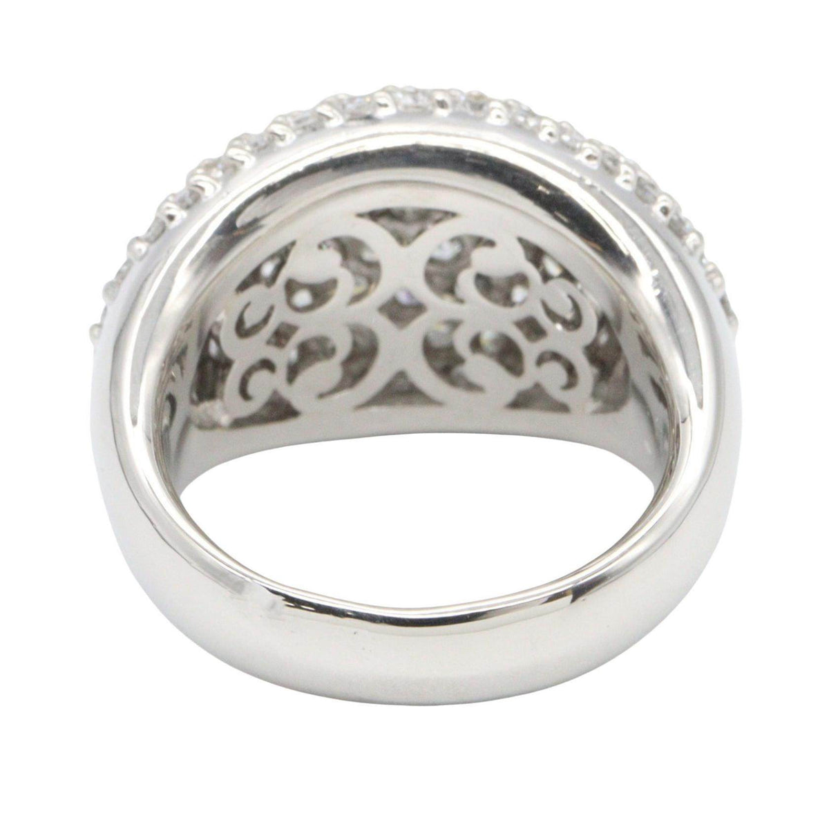 Platinum Diamond Ring – top view