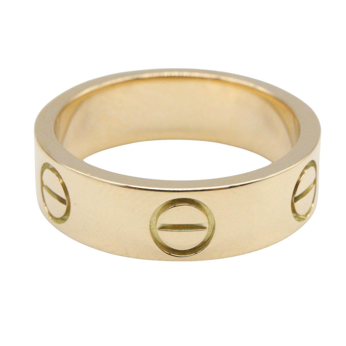 Cartier Love 18K Yellow Gold Ring – top view