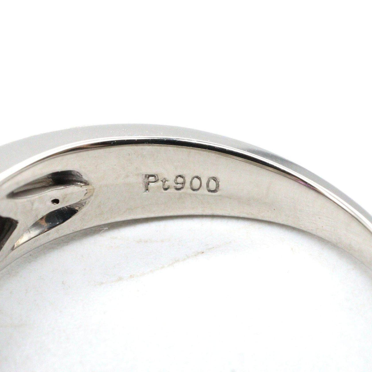 Platinum Diamond Sapphire Ring – inside band
