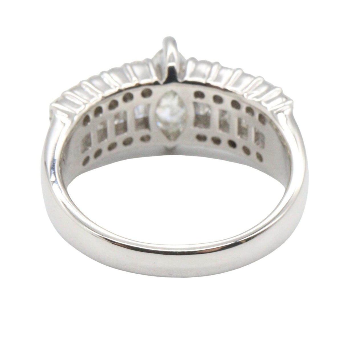 Platinum Diamond Ring – top view