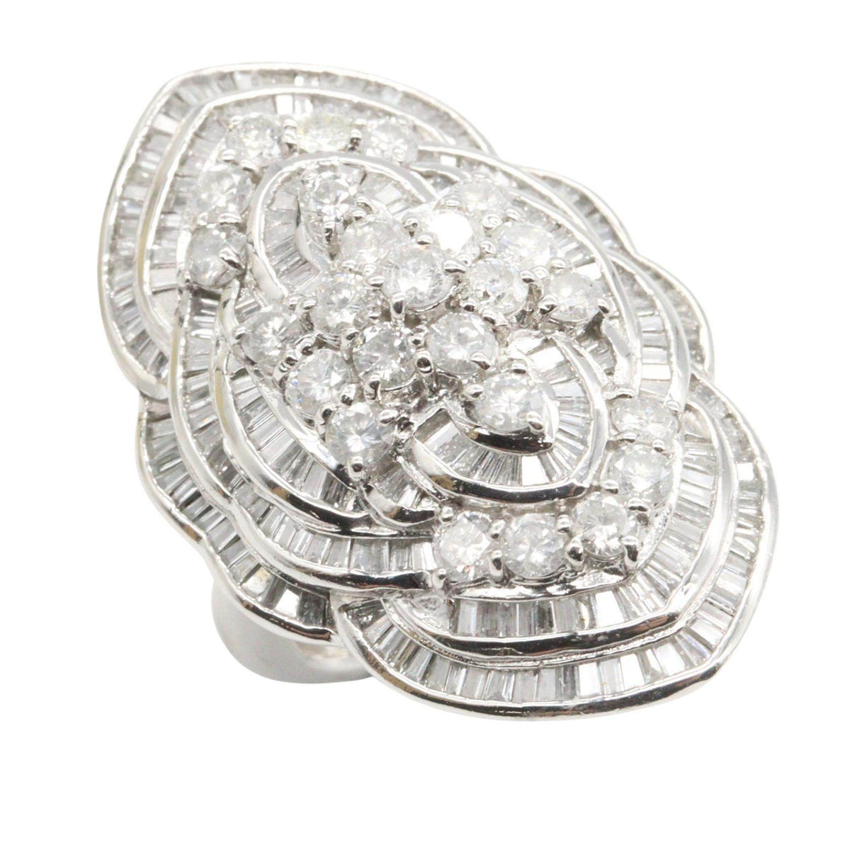 Platinum Diamond Ring – front view