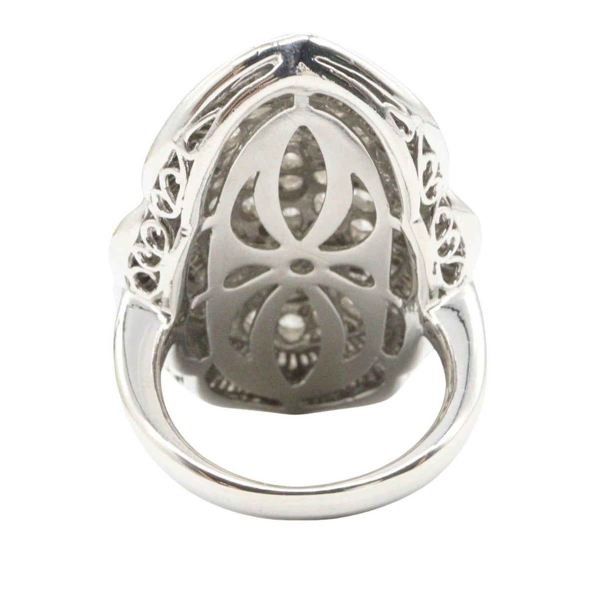 Platinum Diamond Ring – top view