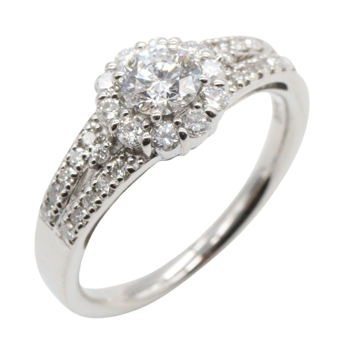 Platinum Diamond Ring – front view