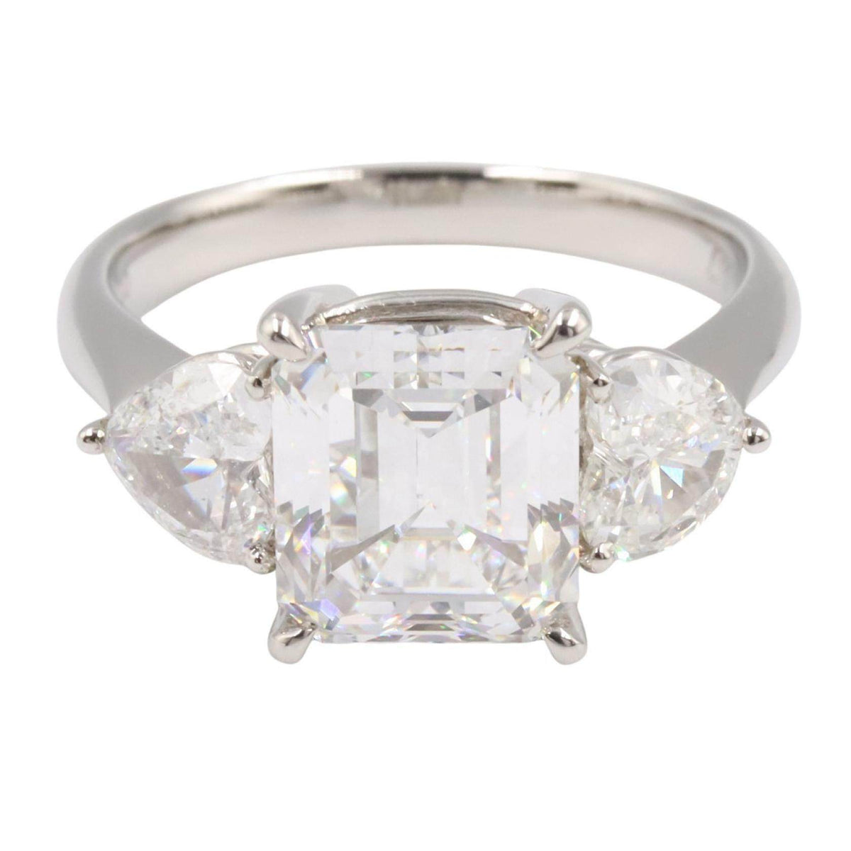 Platinum Diamond Ring – side view