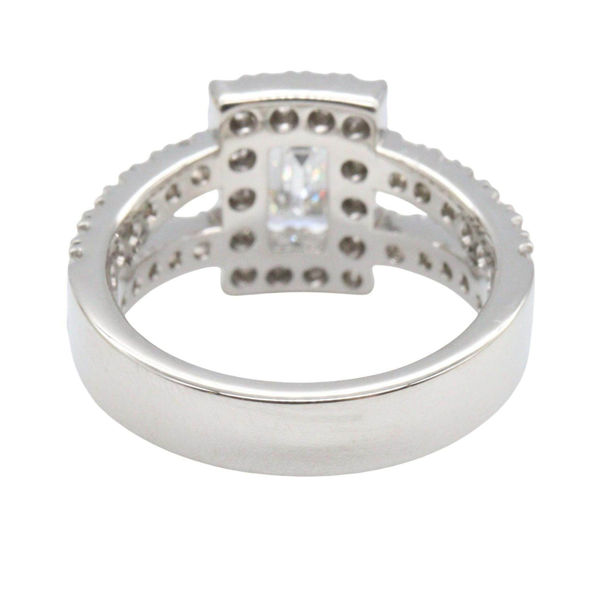 Platinum Diamond Ring – top view