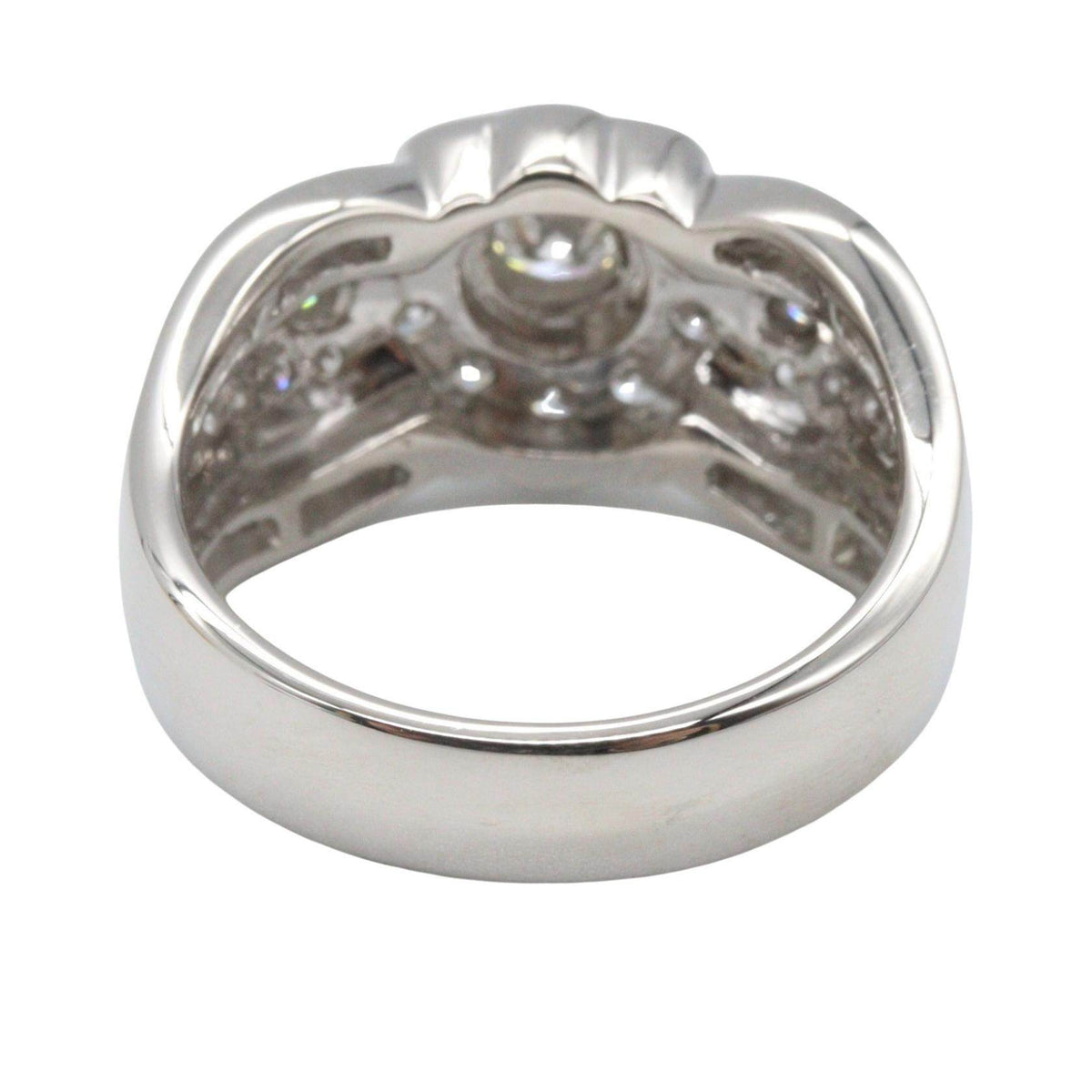 Platinum Diamond Ring – top view