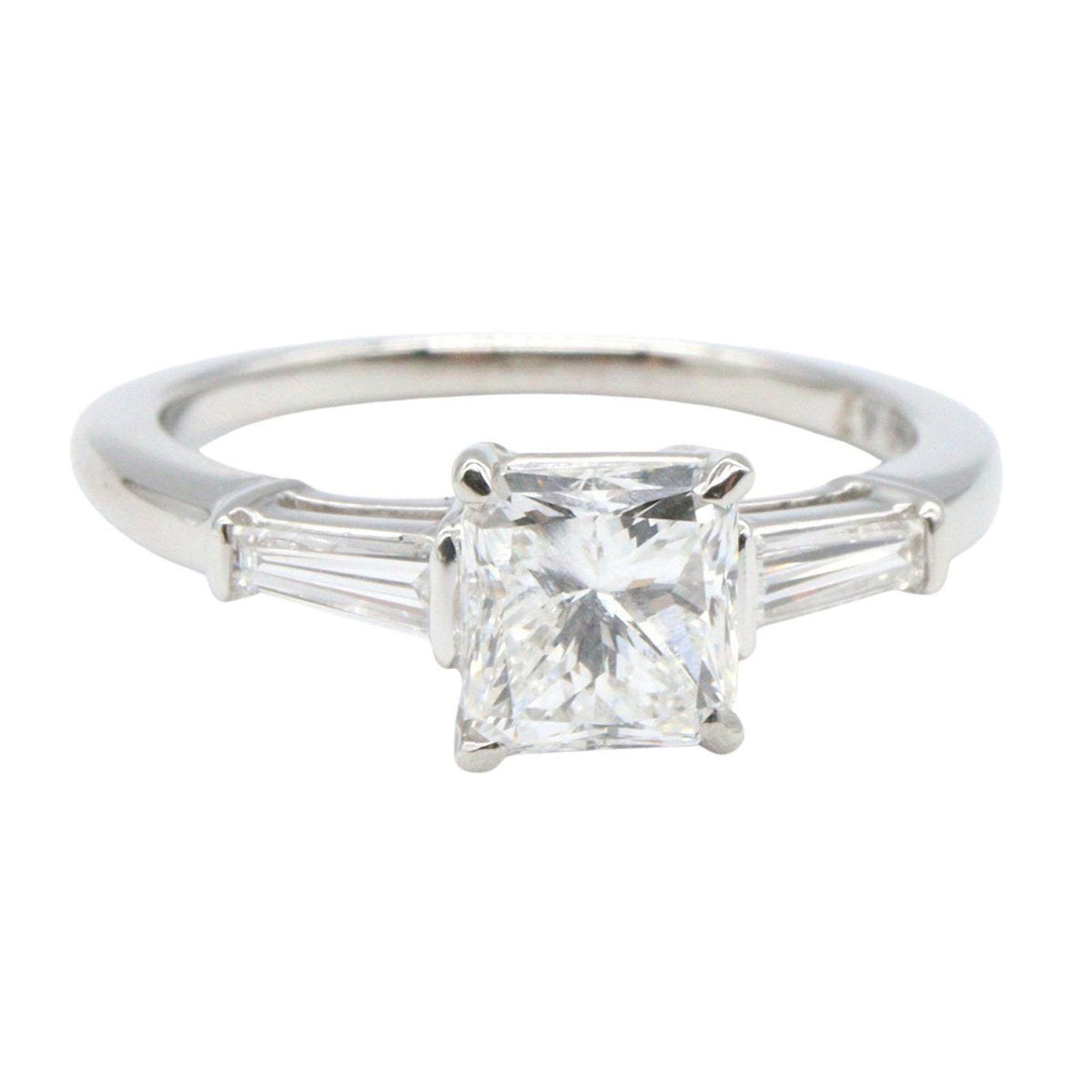 Platinum Diamond Ring – side view