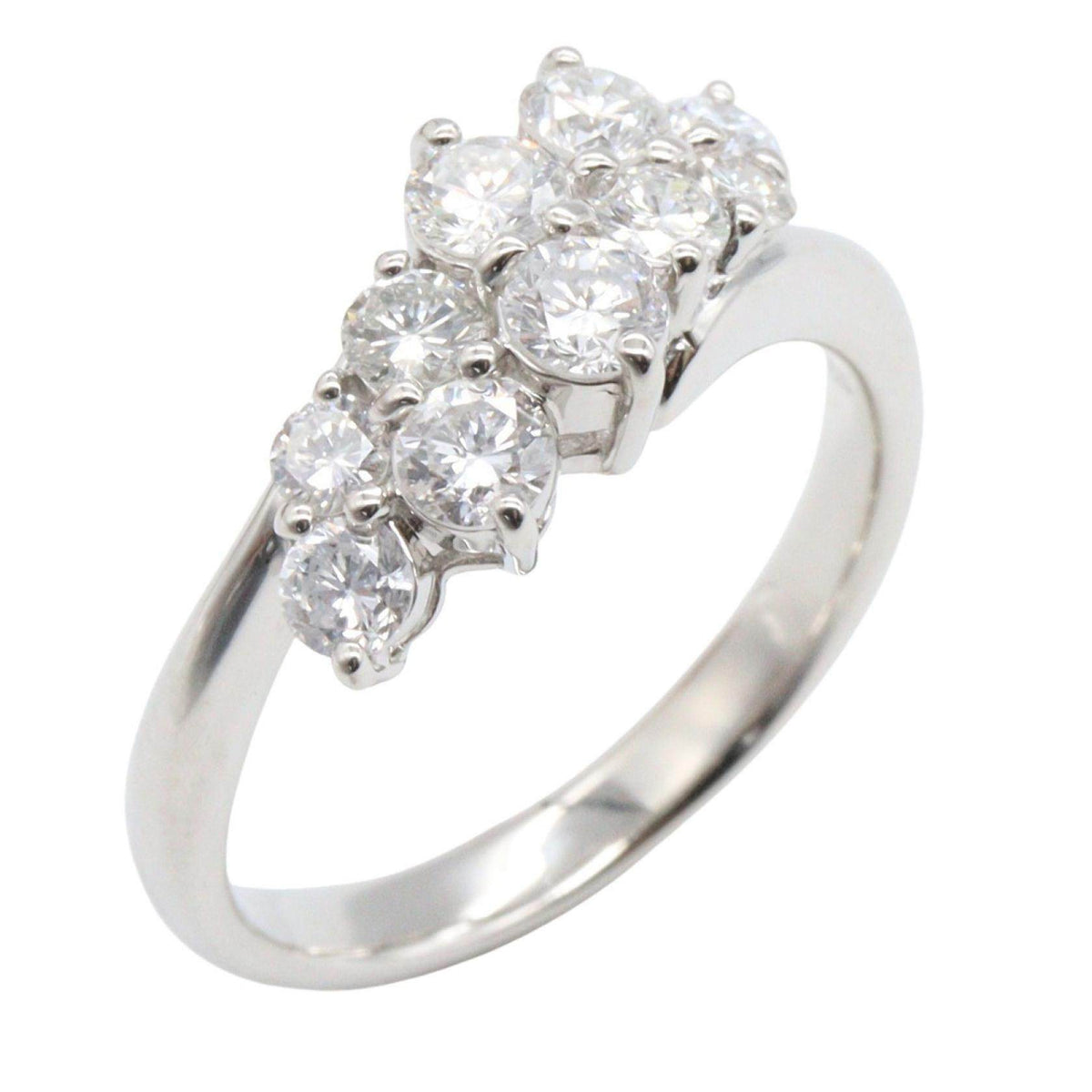 Platinum Diamond Ring – front view
