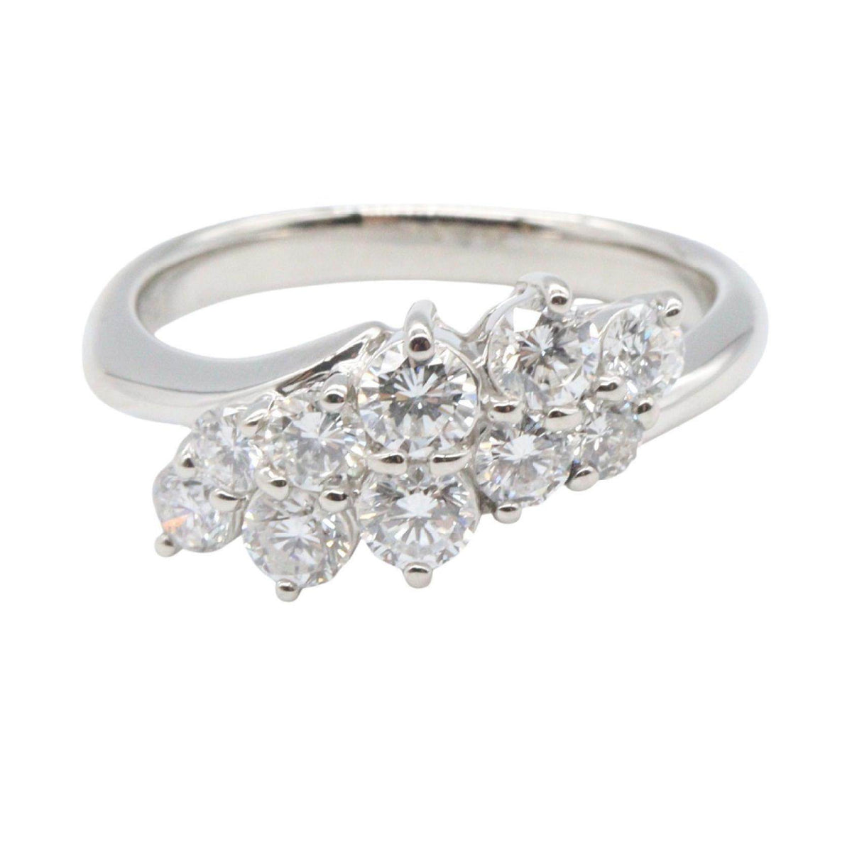 Platinum Diamond Ring – side view