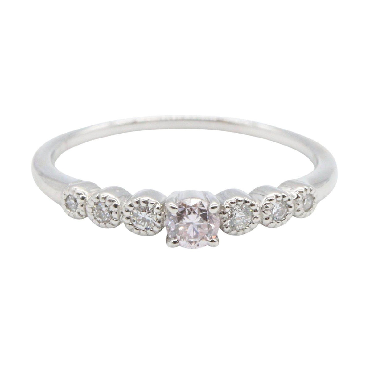 Platinum Diamond Ring – side view