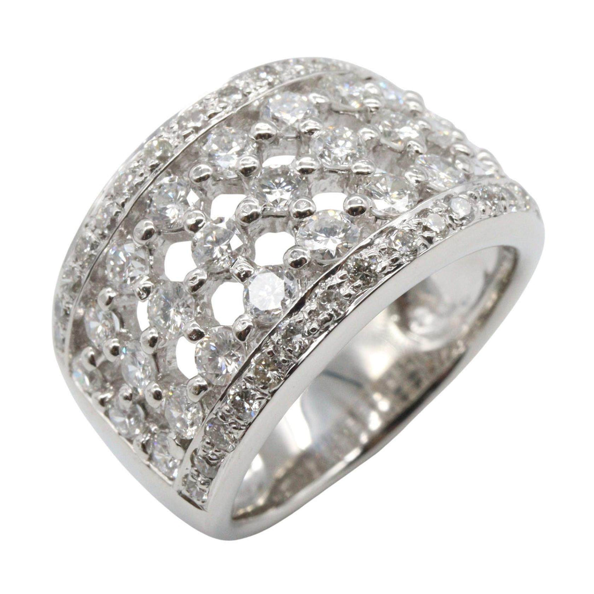 Platinum Diamond Ring – front view