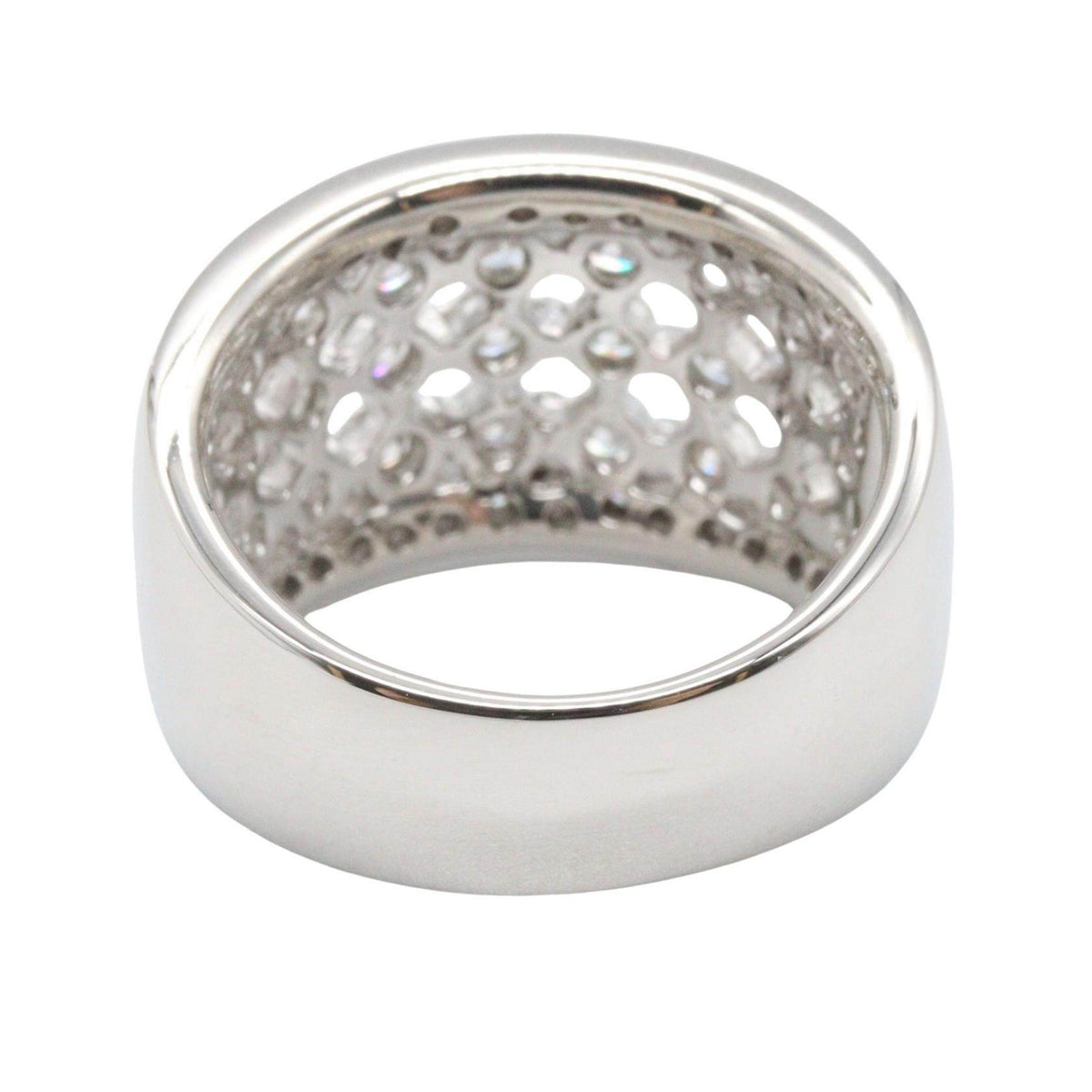 Platinum Diamond Ring – top view
