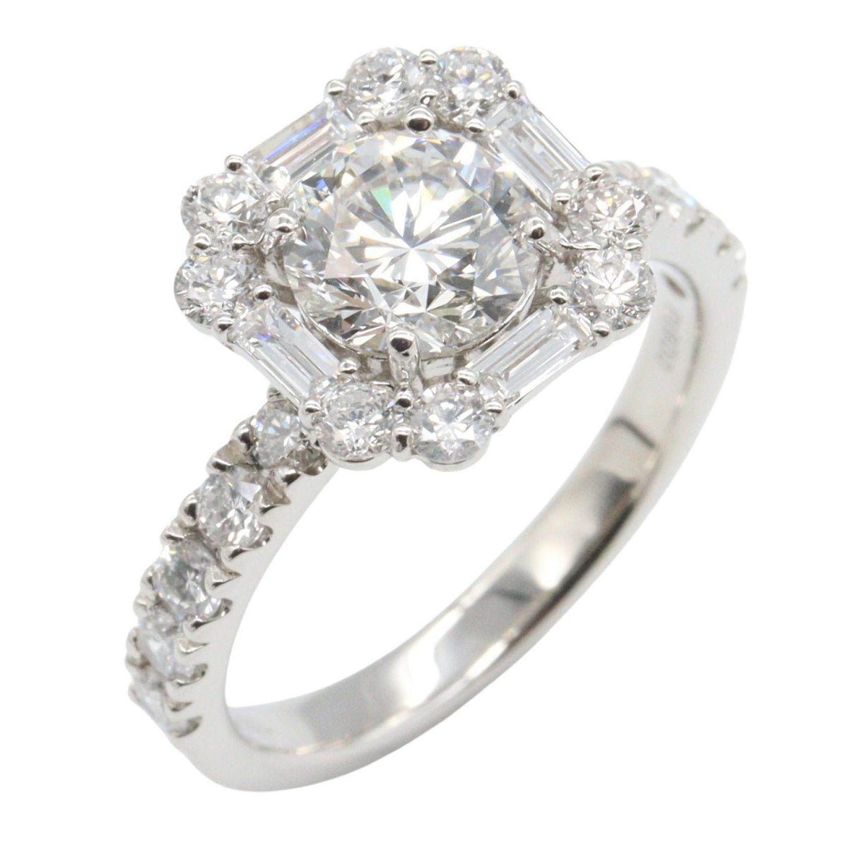 Platinum Diamond Ring – front view
