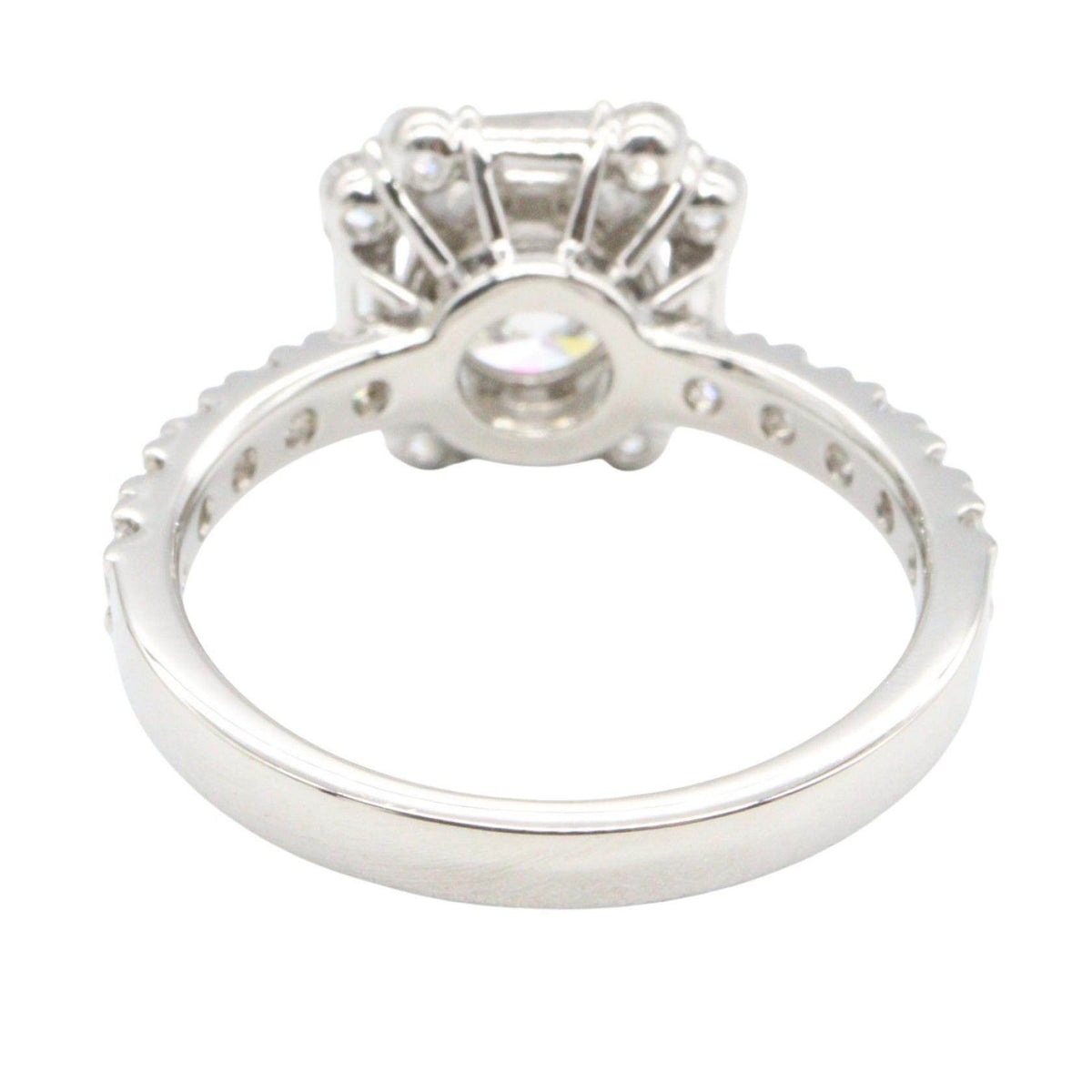 Platinum Diamond Ring – top view