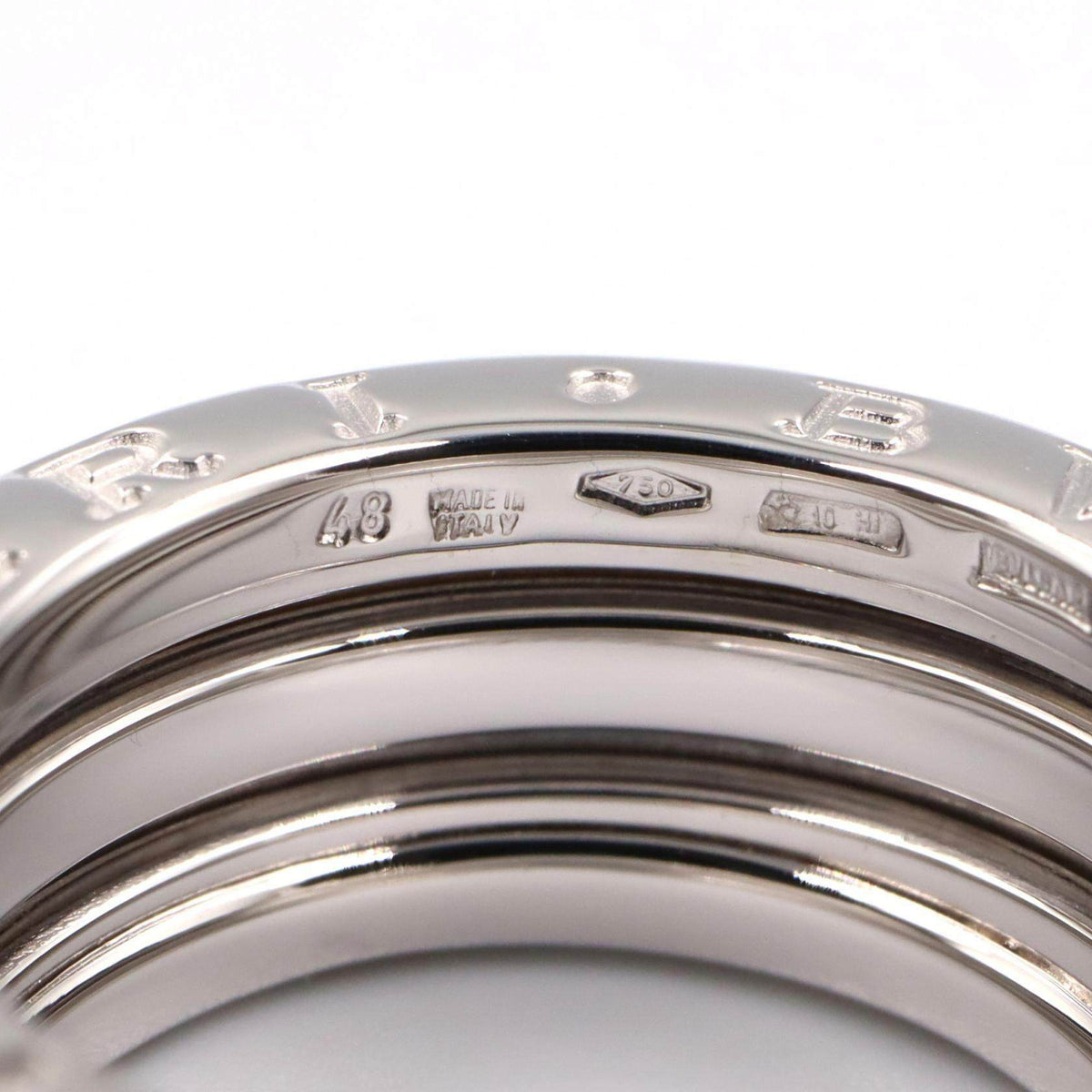 Bulgari B-zero1 18K White Gold Ring – top view