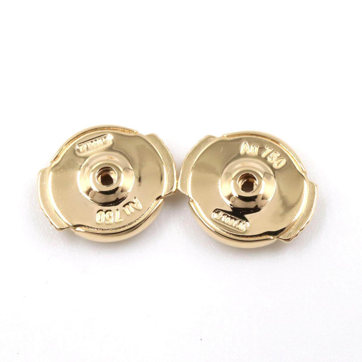 Van Cleef & Arpels Sweet Heart 18K Yellow Gold Mother of Pearl Earrings – close-up