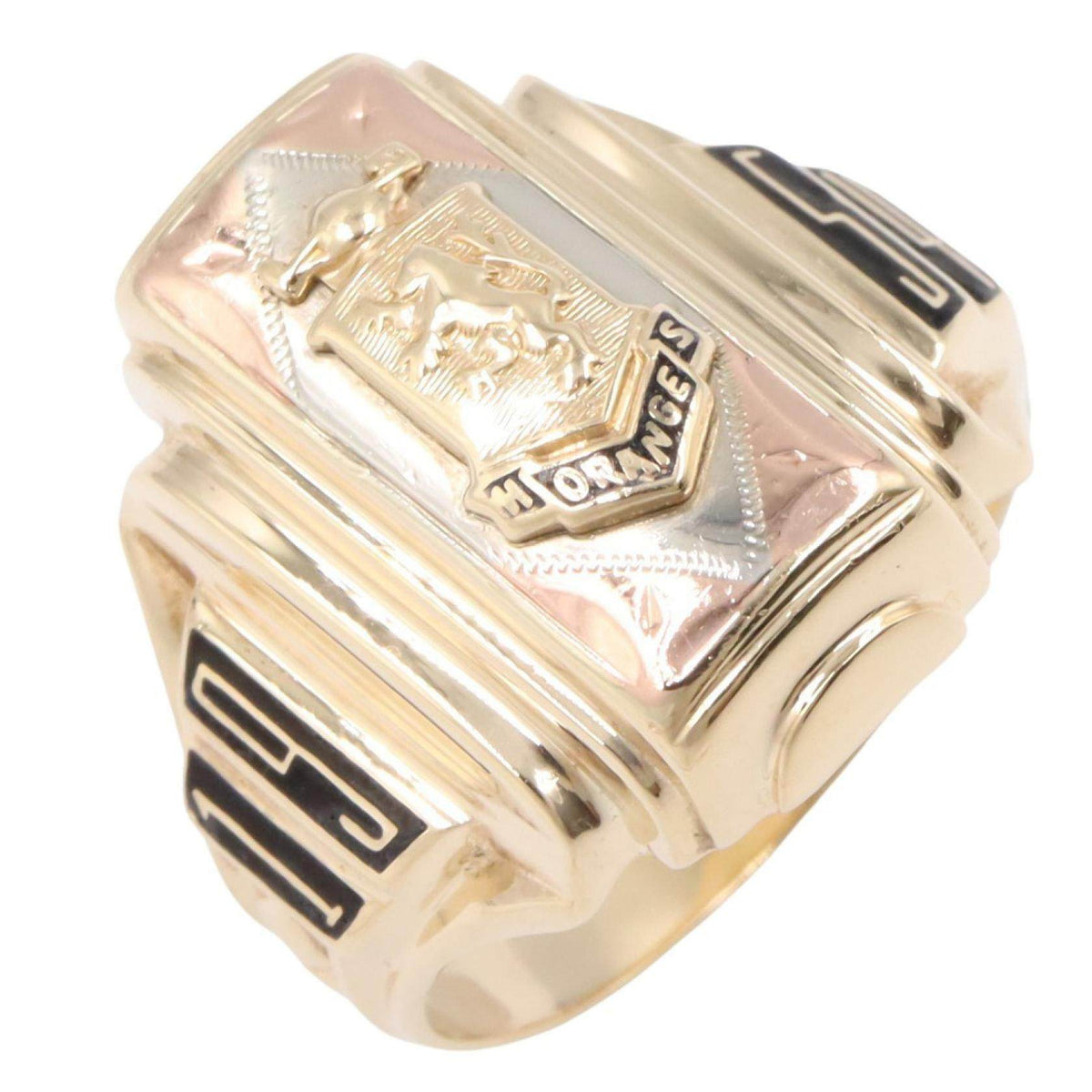 10K Yellow Gold Josten Ring – front view