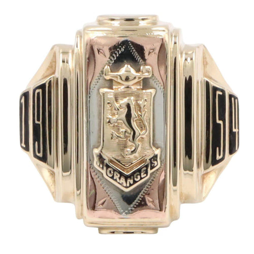 10K Yellow Gold Josten Ring – side view