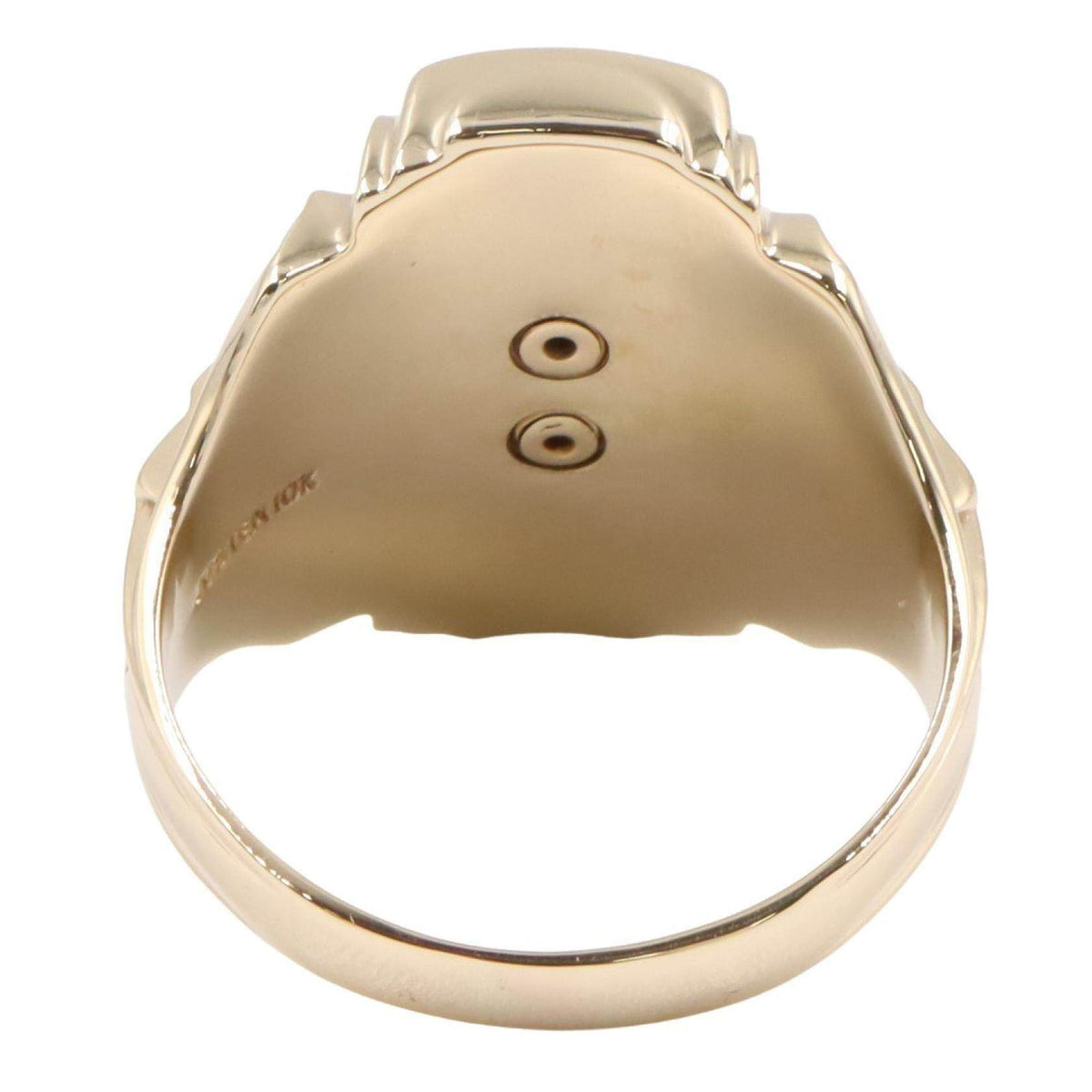 10K Yellow Gold Josten Ring – top view