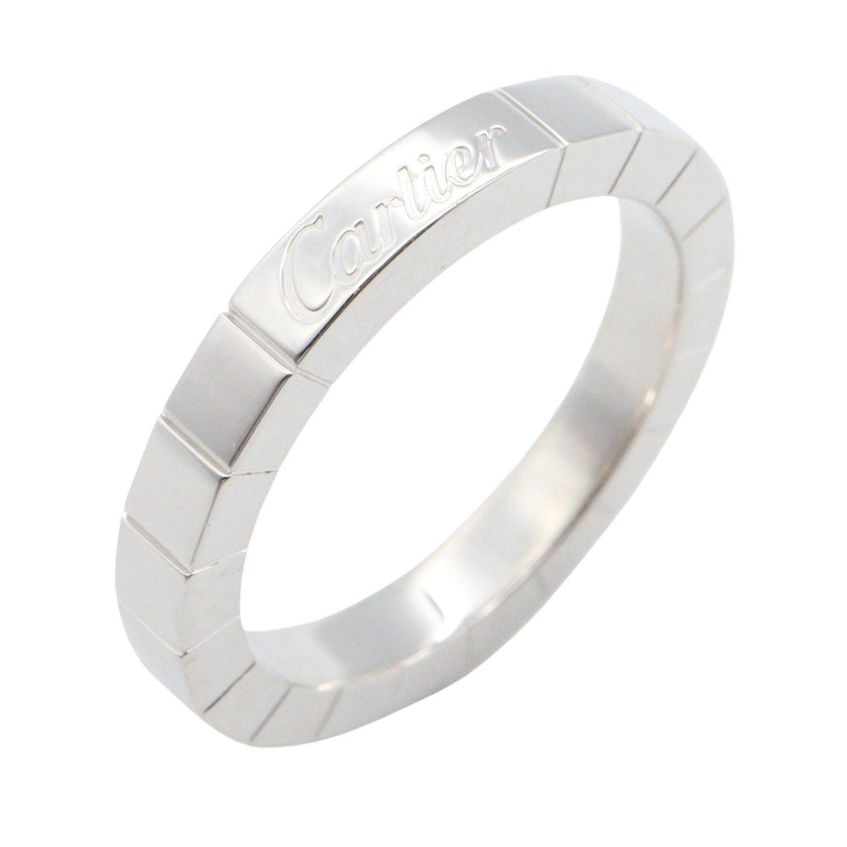 Cartier Lanieres 18K White Gold Ring – front view