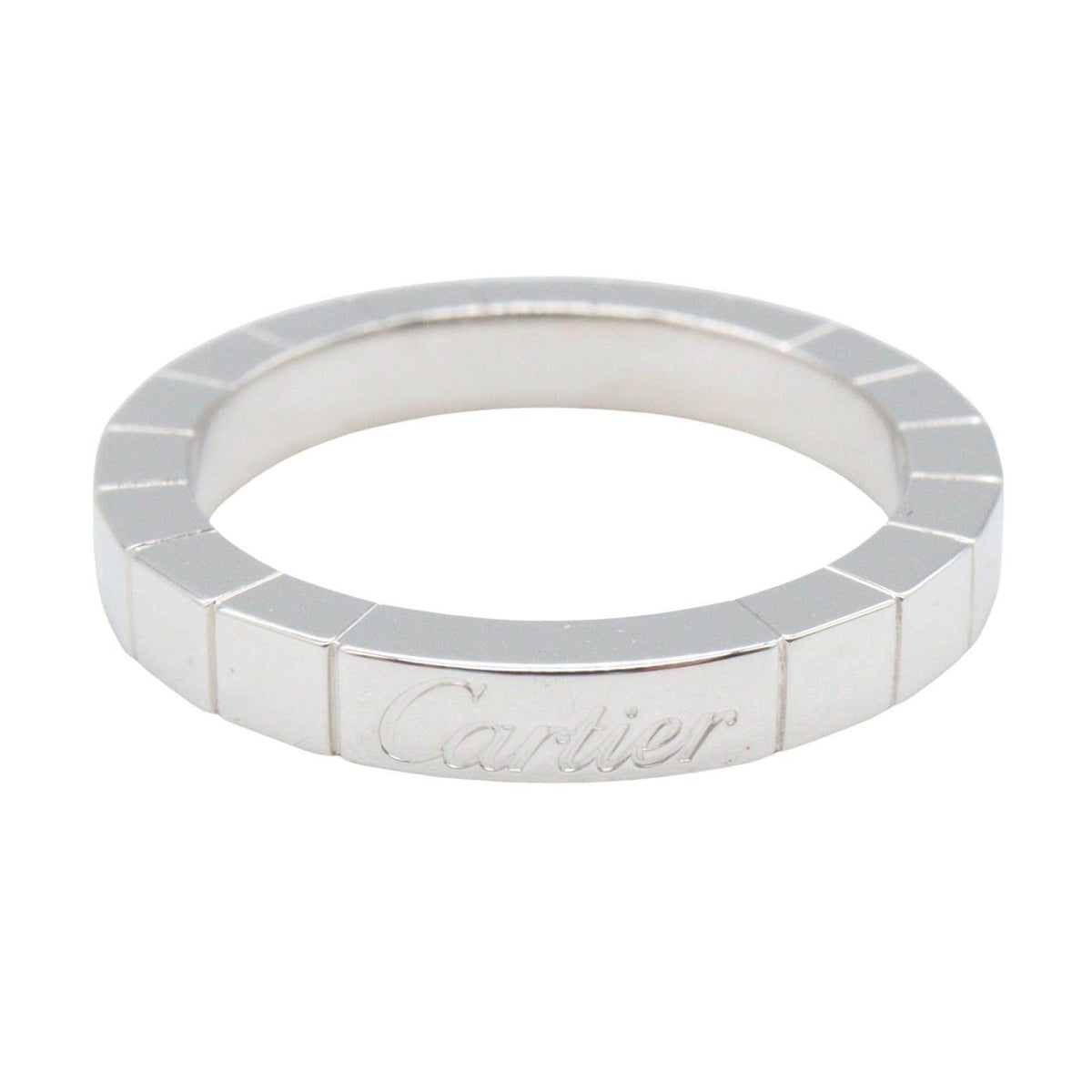 Cartier Lanieres 18K White Gold Ring – side view