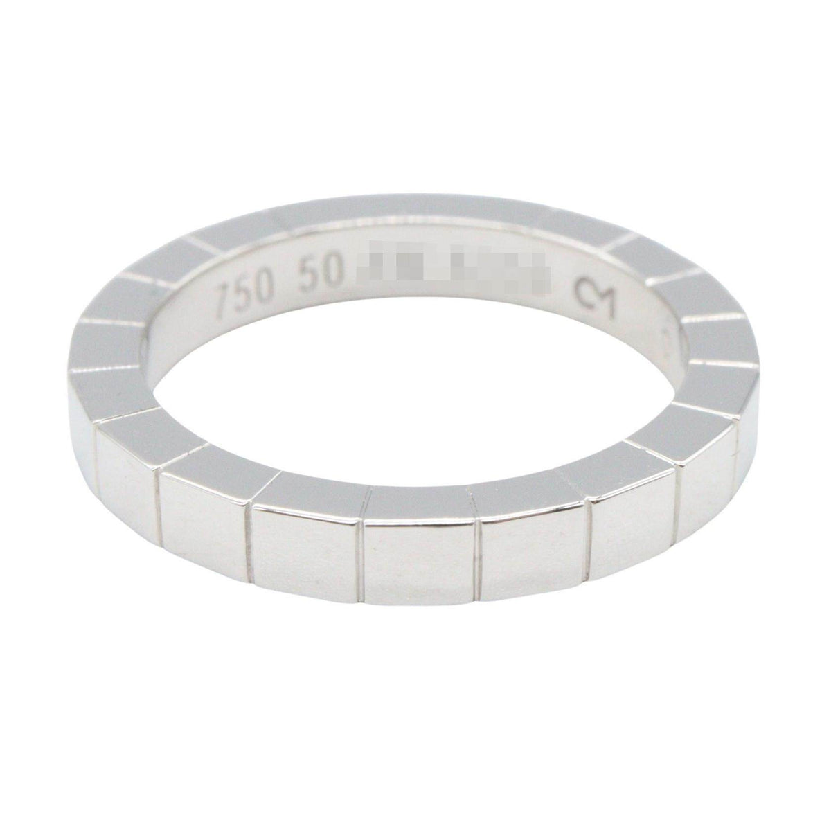 Cartier Lanieres 18K White Gold Ring – top view