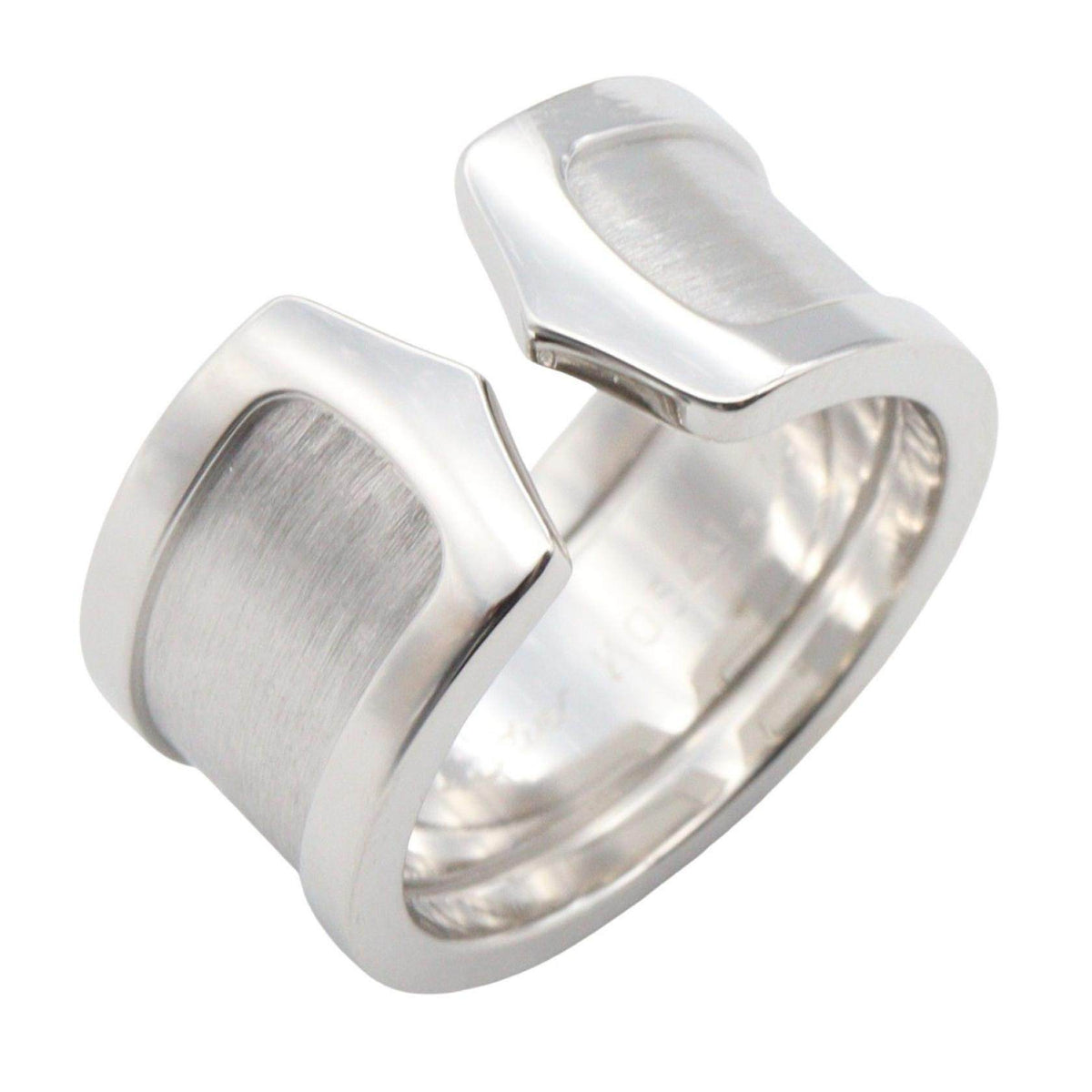 Cartier C2 18K White Gold Ring – side view