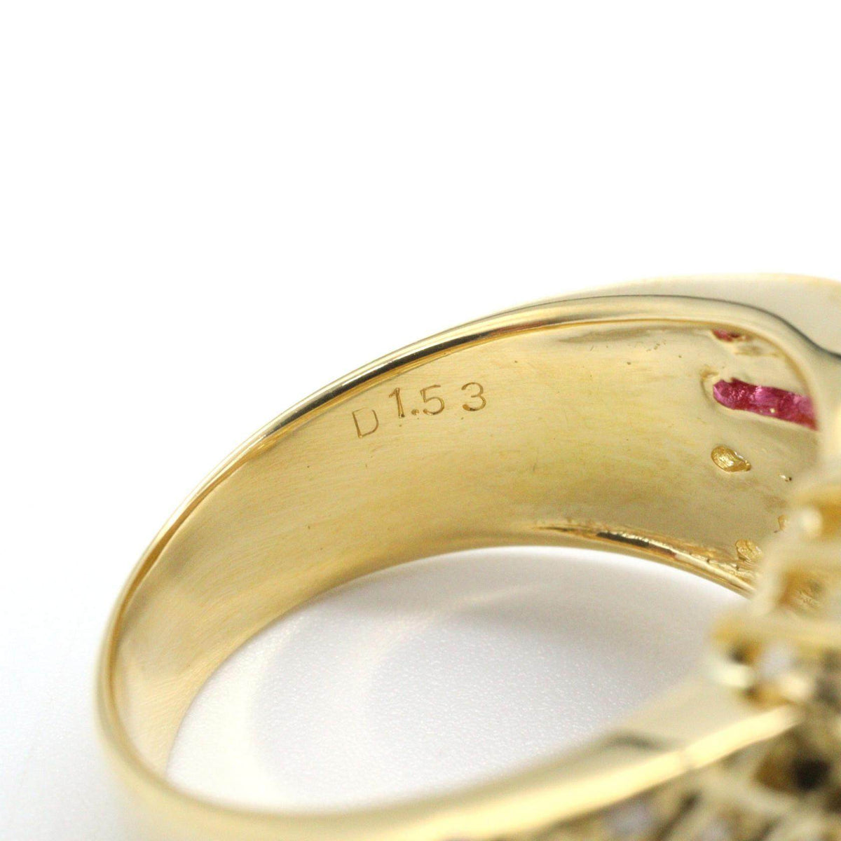 18K Yellow Gold Diamond Ruby Ring – packaging