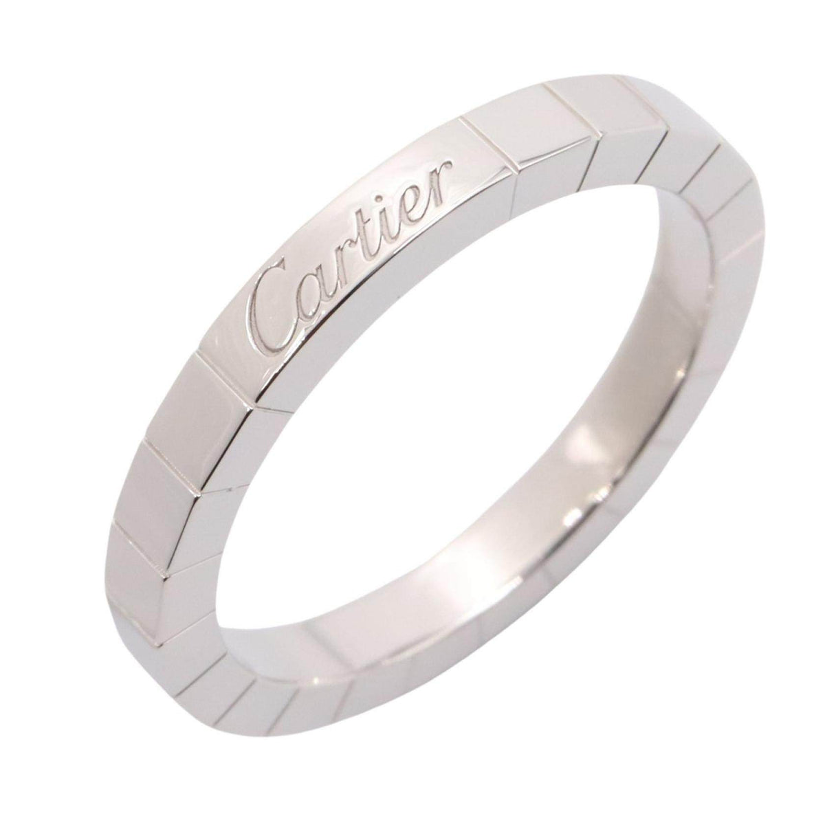Cartier Lanieres 18K White Gold Ring – front view