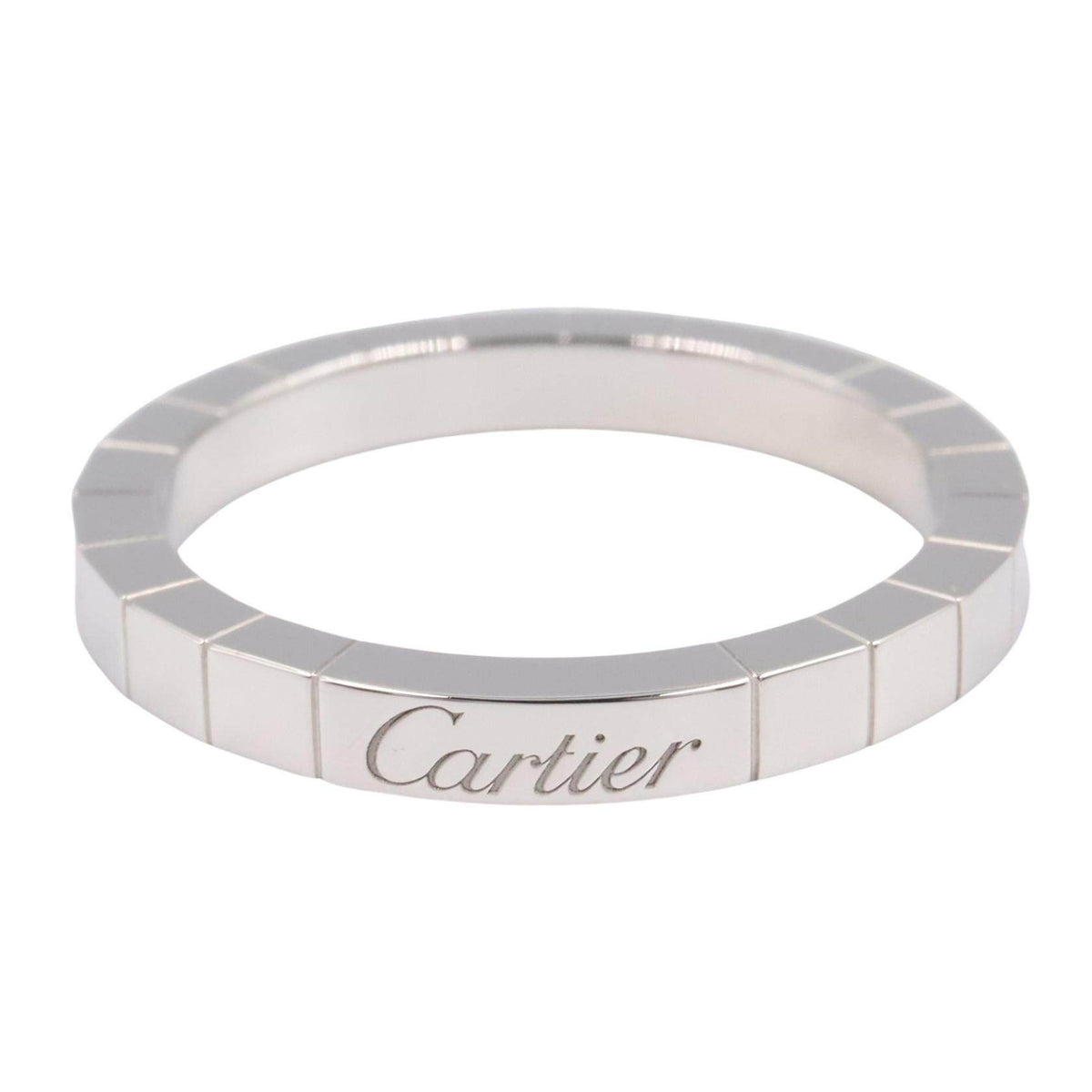 Cartier Lanieres 18K White Gold Ring – side view