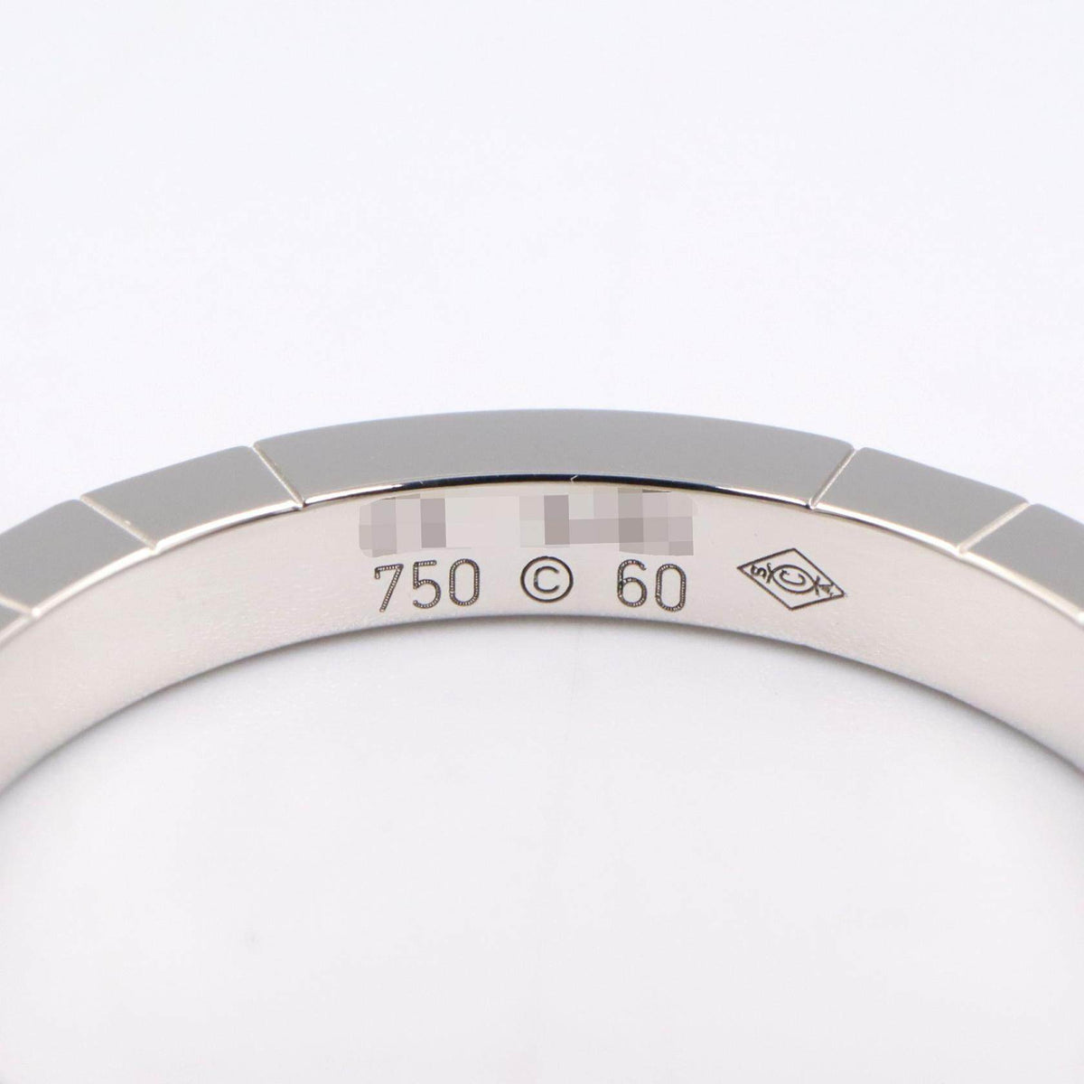 Cartier Lanieres 18K White Gold Ring – inside band