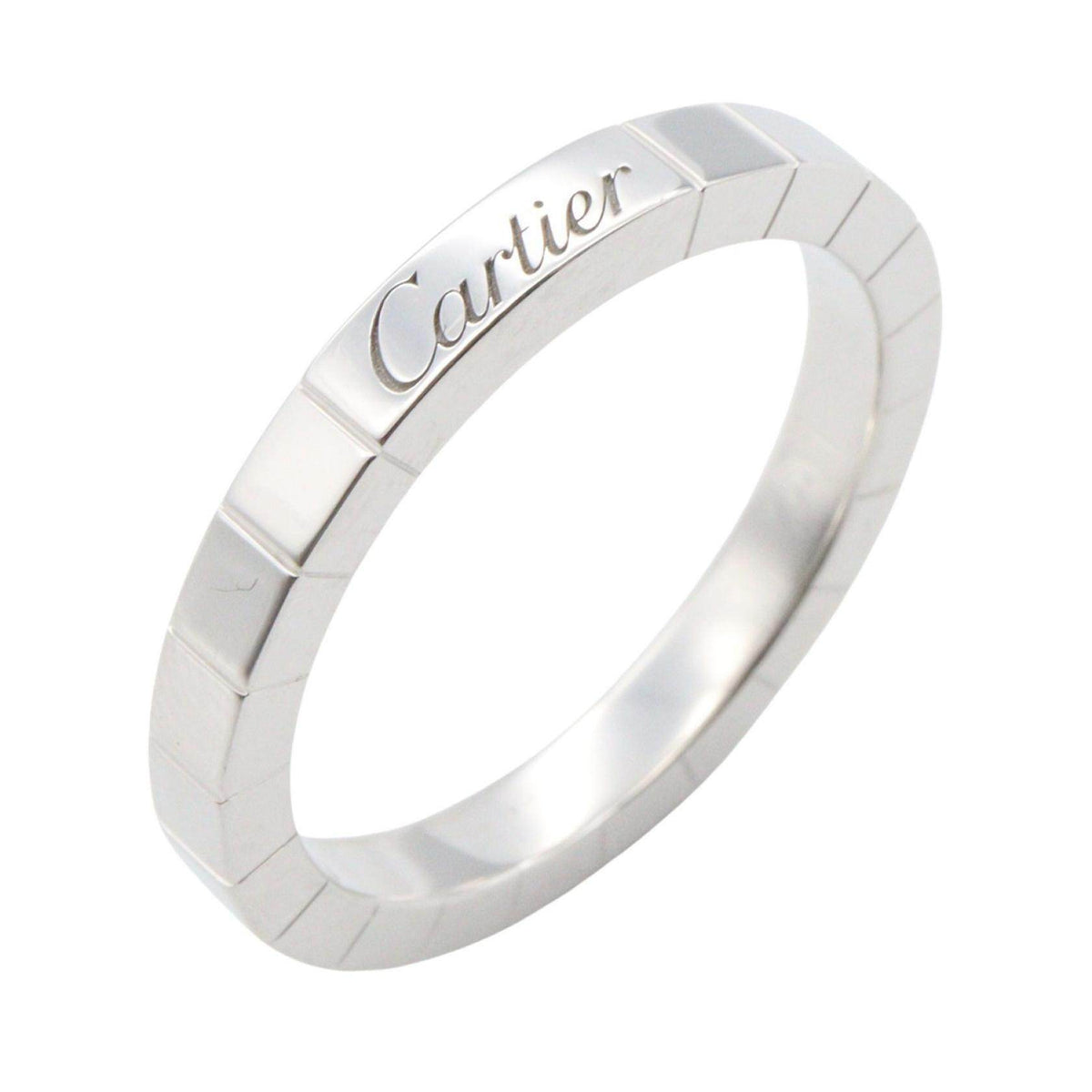 Cartier Lanieres 18K White Gold Ring – front view
