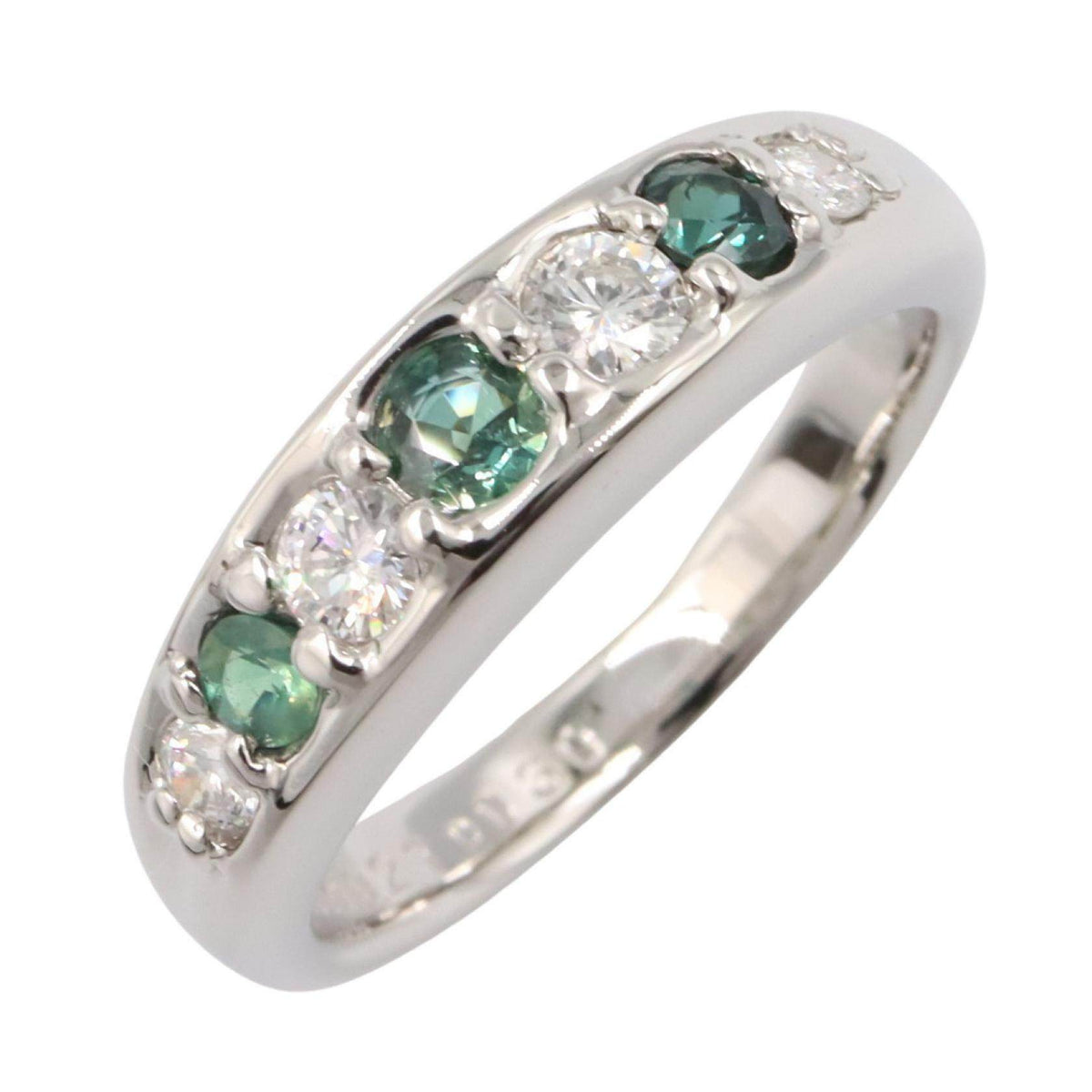 Platinum Alexandrite Diamond Ring – front view