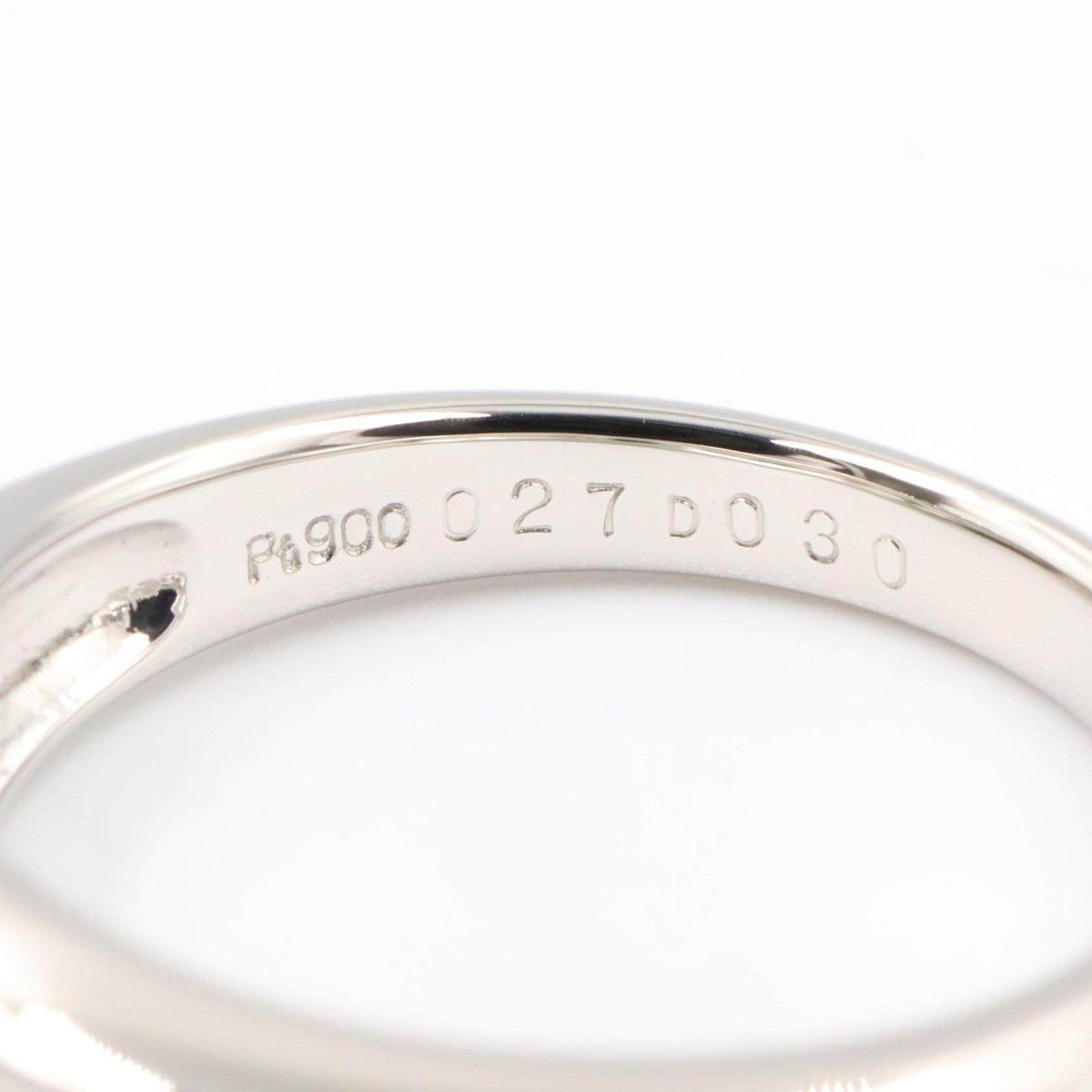 Platinum Alexandrite Diamond Ring – inside band
