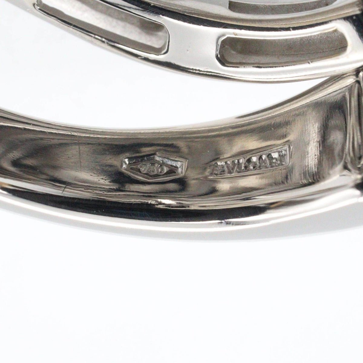 Bulgari Astrale 18K White Gold Ring – inside band